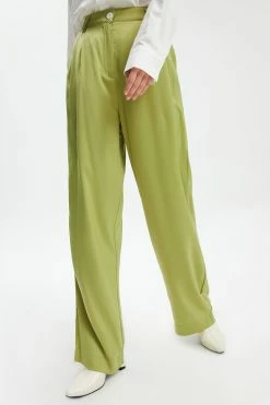 Solado Wide Leg Satin Casual Pants