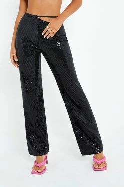 SOLADO Sequin Asymmetric Waist Tie Side Straight Pants 19 SOLADO Sequin Asymmetric Waist Tie Side Straight Pants -solado Sales Store 285510202208251513276307211784136 1800x1800