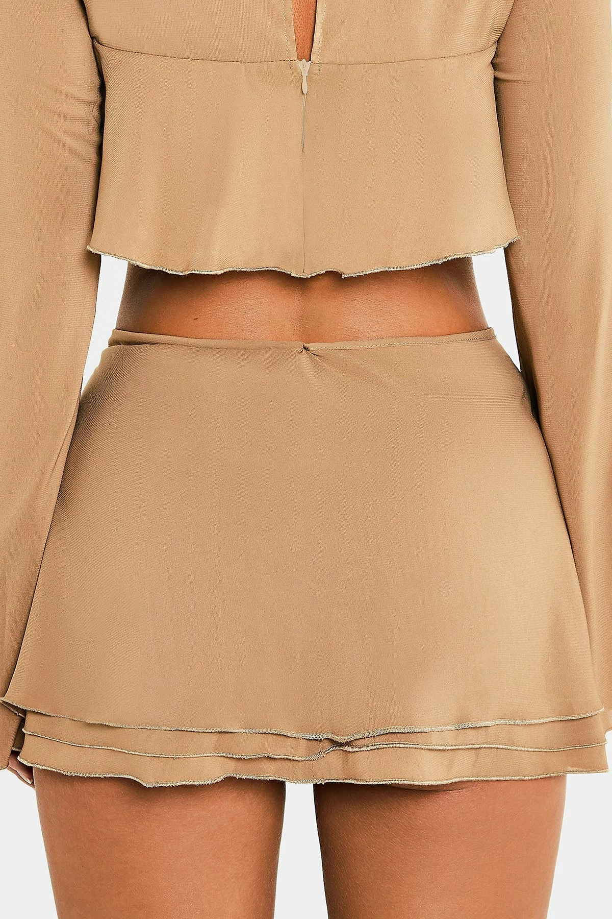 SOLADO Tie Side Layered Chiffon Mini Skirt 9 SOLADO Tie Side Layered Chiffon Mini Skirt - Image 7