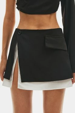 SOLADO Single Buttoned Split Hem Colorblock Mini Skirt -solado Sales Store 2855102022102516300563579e8d9bfbc 1800x1800