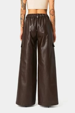 SOLADO Pocket Patched Ruched PU Leather Wide Leg Pants -solado Sales Store jpeg 03d2594b 6040 429b 9a51 390ed075a5cb 1800x1800