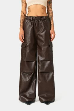 SOLADO Pocket Patched Ruched PU Leather Wide Leg Pants -solado Sales Store jpeg 04e53191 a591 45d9 888a 4ee79f0bb4d9 1800x1800