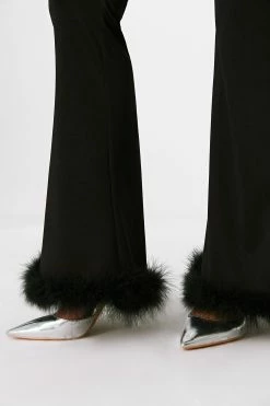 SOLADO High Waist Feather Trim Flared Pants 13 SOLADO High Waist Feather Trim Flared Pants -solado Sales Store jpeg 08bf51b0 c4c2 445c 87df 5410fad71ec6 1800x1800