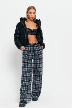 SOLADO Low Waist Check Print PU Leather Splicing Straight Pants 12 SOLADO Low Waist Check Print PU Leather Splicing Straight Pants -solado Sales Store jpeg 09a96a93 bf49 47af 83d6 6edaa8e497c0 1800x1800