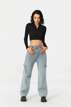Solado High Waist Cut Out Dual Pocket Straight Leg Jeans -solado Sales Store jpeg 0b04ff58 b7b2 455b 95fd 7e0e69b42e10 1800x1800