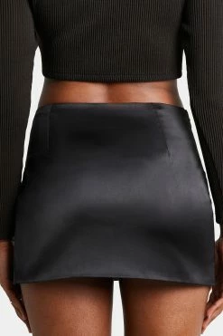 SOLADO Bow Rhinestone Decor Split Hem Satin Mini Skirt -solado Sales Store jpeg 0ea84107 5e6f 4b81 a193 fef9097f14ad 1800x1800