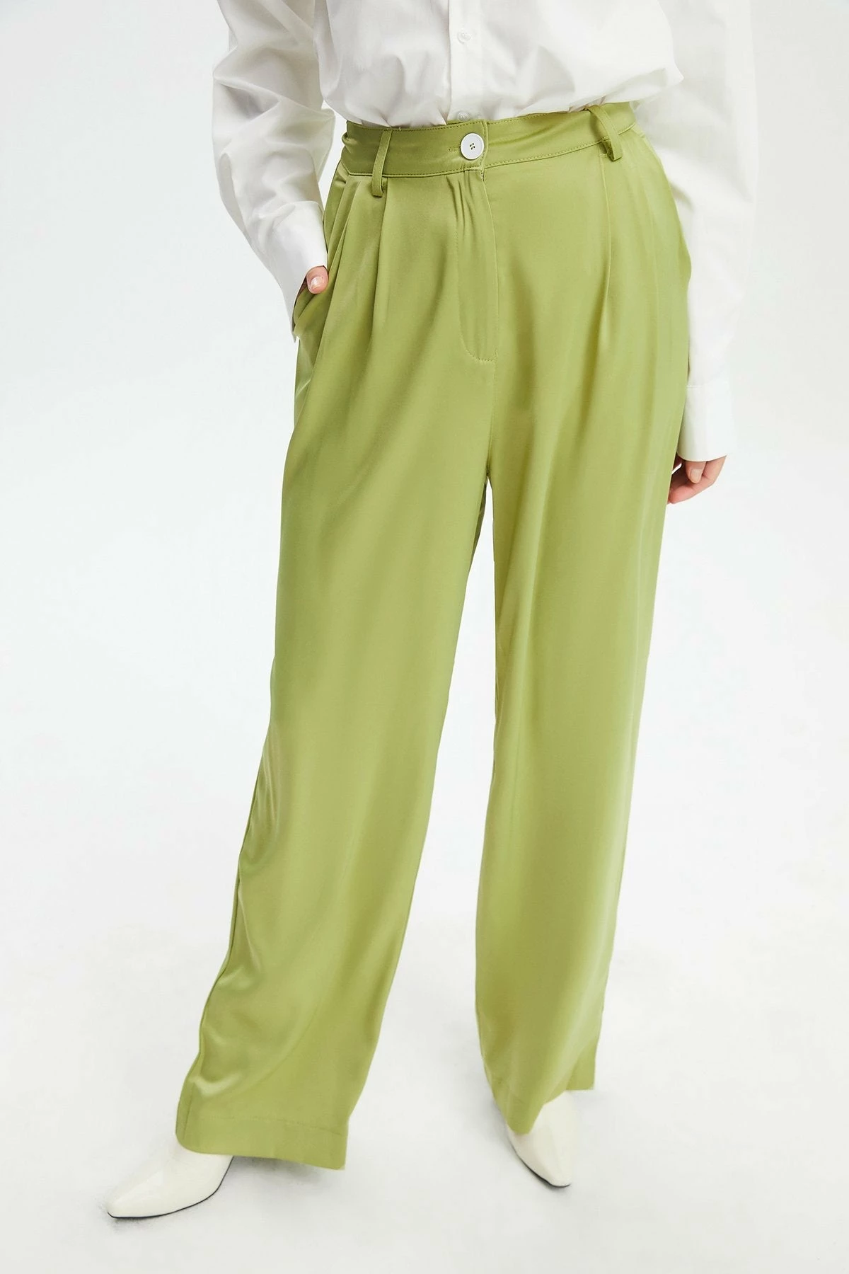 Solado Wide Leg Satin Casual Pants 6 Solado Wide Leg Satin Casual Pants - Image 4