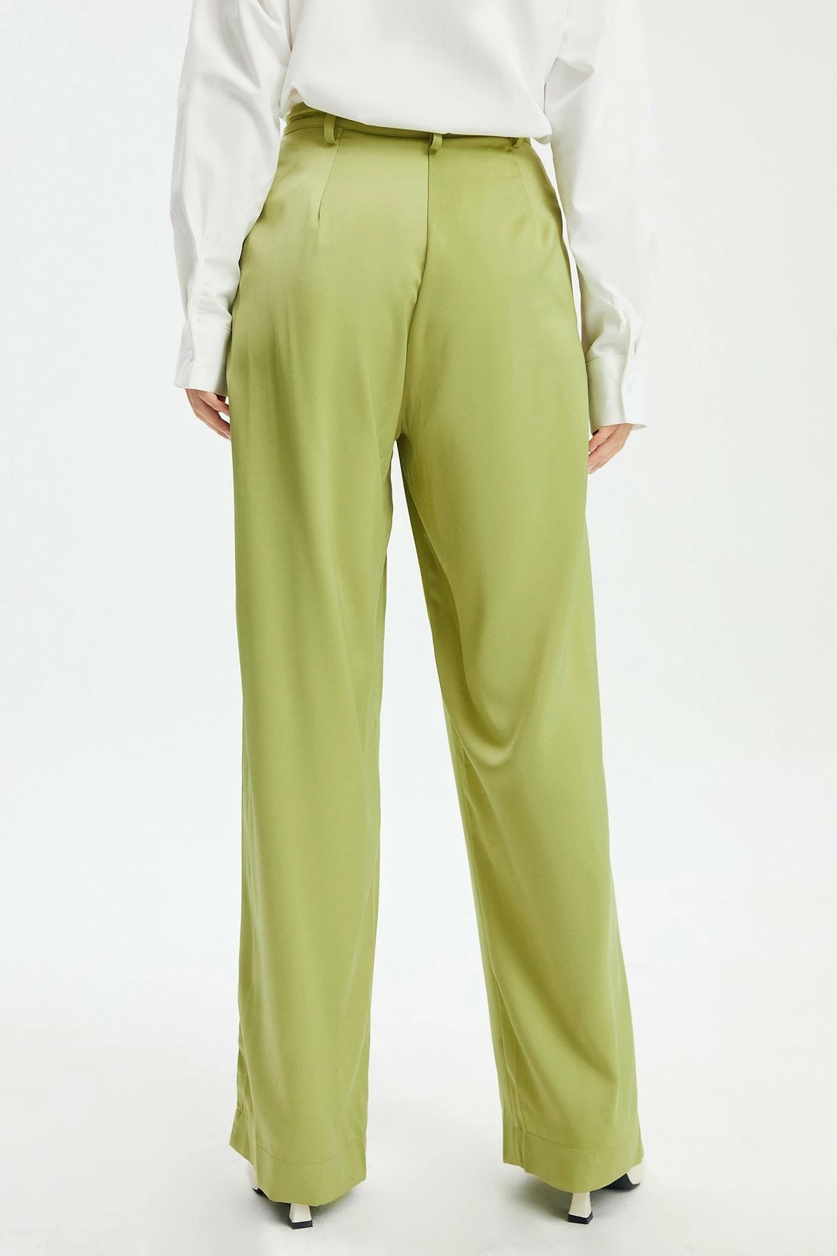 Solado Wide Leg Satin Casual Pants 4 Solado Wide Leg Satin Casual Pants - Image 2