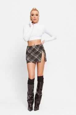SOLADO Low Waist Check Print Split Hem Mini Skirt -solado Sales Store jpeg 31337092 c6a4 4a8b 9791 ac09c480f812 1800x1800