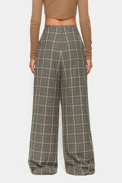 SOLADO High Waist Check Print Ruched Straight Pants -solado Sales Store jpeg 33cbe90b b854 462a a9ef 59dc1bf6ad60 1800x1800
