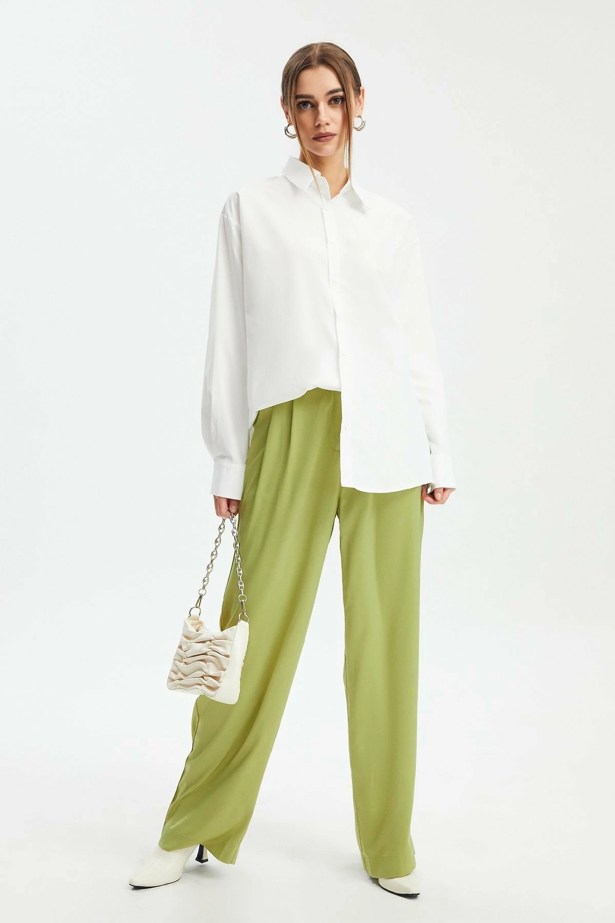 Solado Wide Leg Satin Casual Pants 7 Solado Wide Leg Satin Casual Pants - Image 5