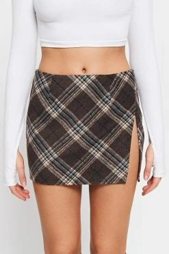 SOLADO Low Waist Check Print Split Hem Mini Skirt -solado Sales Store jpeg 45264e98 81ea 4e32 bc39 d561630b58c7 1800x1800