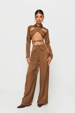 SOLADO Cross Tie Lapel Waist Draped Wide Leg Pants -solado Sales Store jpeg 45c8f06c 2bdf 4e15 8d4a 95bf303c067f 1800x1800
