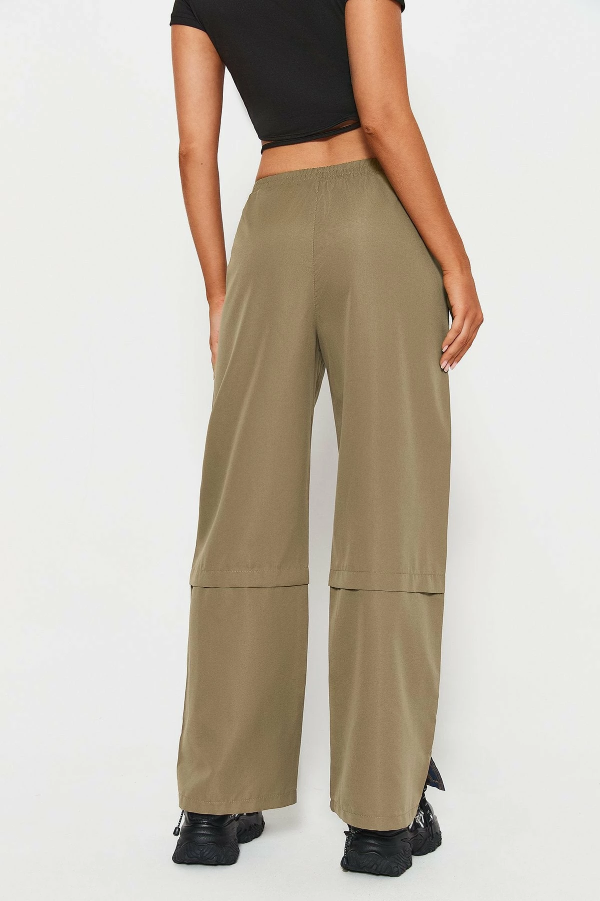 Solado Low Waist Colorblock Split Hem Splicing Joggers 5 Solado Low Waist Colorblock Split Hem Splicing Joggers - Image 3