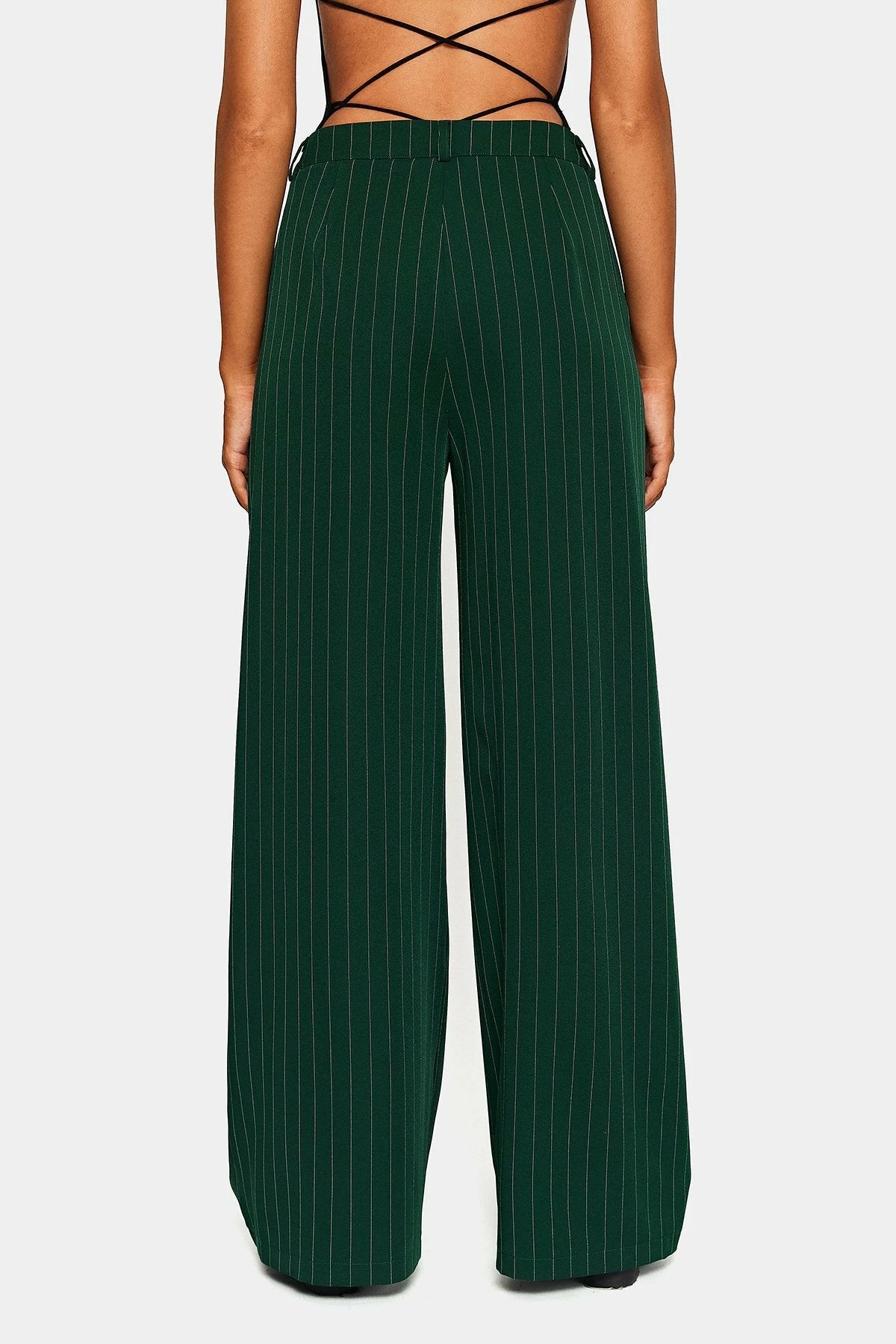 SOLADO Low Waist Striped Print Dual Pocket Wide Leg Pants 9 SOLADO Low Waist Striped Print Dual Pocket Wide Leg Pants - Image 7