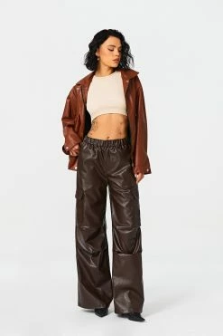 SOLADO Pocket Patched Ruched PU Leather Wide Leg Pants -solado Sales Store jpeg 506b5ac3 4d09 46a1 b0bd 9e41fad51d66 1800x1800