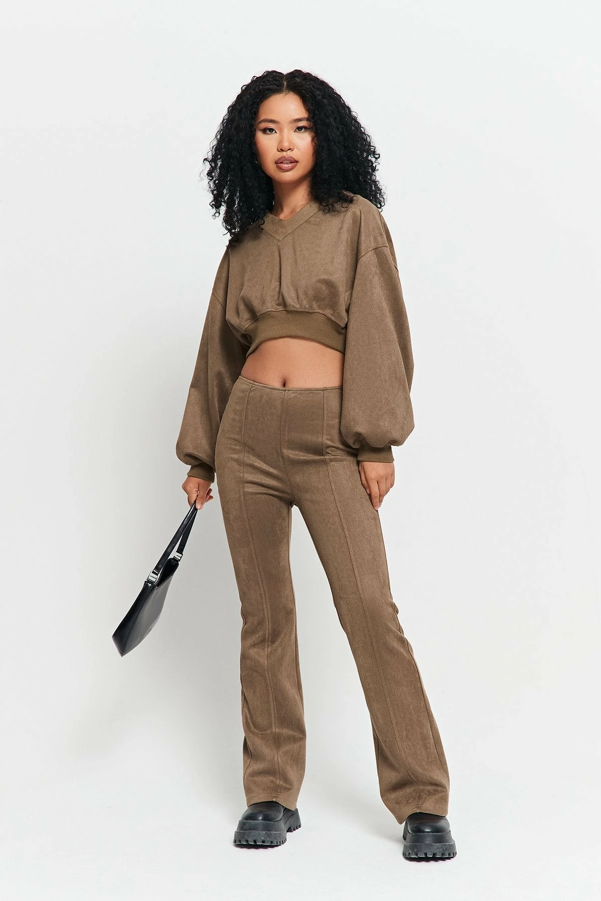 SOLADO Low Waist Seam Detail Solid Straight Pants 7 SOLADO Low Waist Seam Detail Solid Straight Pants - Image 5