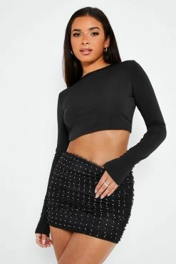 SOLADO Rhinestone Decor Mesh Ruched Mini Skirt -solado Sales Store jpeg 56f8eac7 12f4 414f aa60 5b4619d7e68e 1800x1800