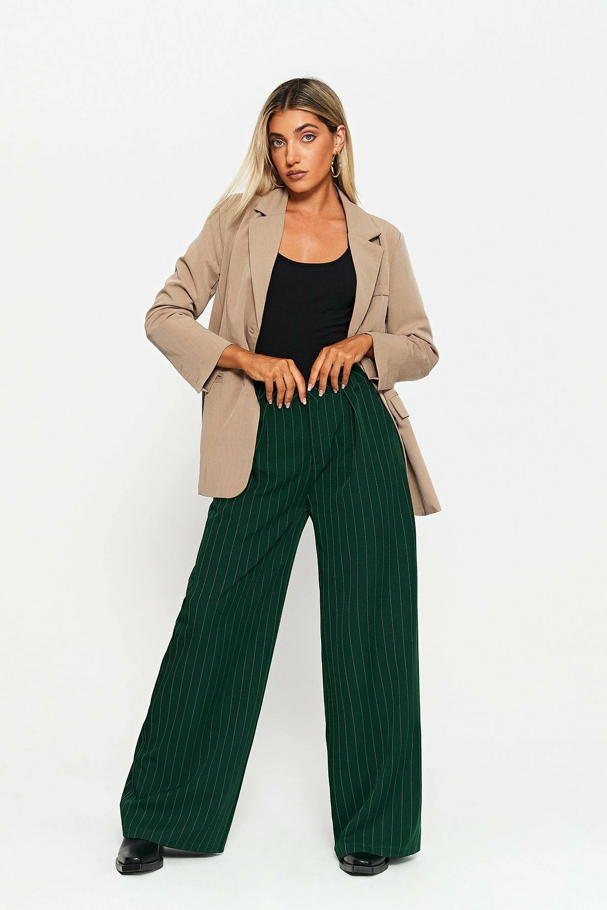 SOLADO Low Waist Striped Print Dual Pocket Wide Leg Pants 7 SOLADO Low Waist Striped Print Dual Pocket Wide Leg Pants - Image 5