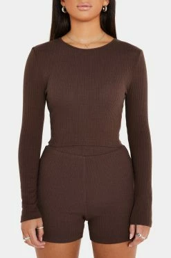 SOLADO Ribbed Long Sleeve Top & High Waist Shorts Set -solado Sales Store jpeg 5eeb2623 dc17 49dd a998 71949bc59205 1800x1800