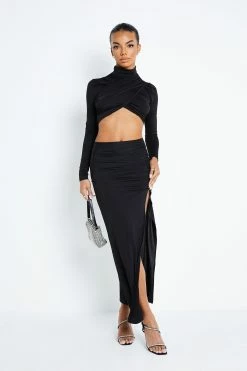 SOLADO High Waist Split Hem Ruched Bodycon Maxi Skirt -solado Sales Store jpeg 6e143979 e716 4b6f 8de6 77d3d97e0445 1800x1800