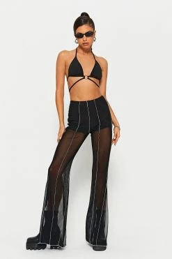 SOLADO Top-stitching Split Hem Mesh Flared Pants -solado Sales Store jpeg 6f5da003 982d 4c62 a760 d0da75aec29f 1800x1800