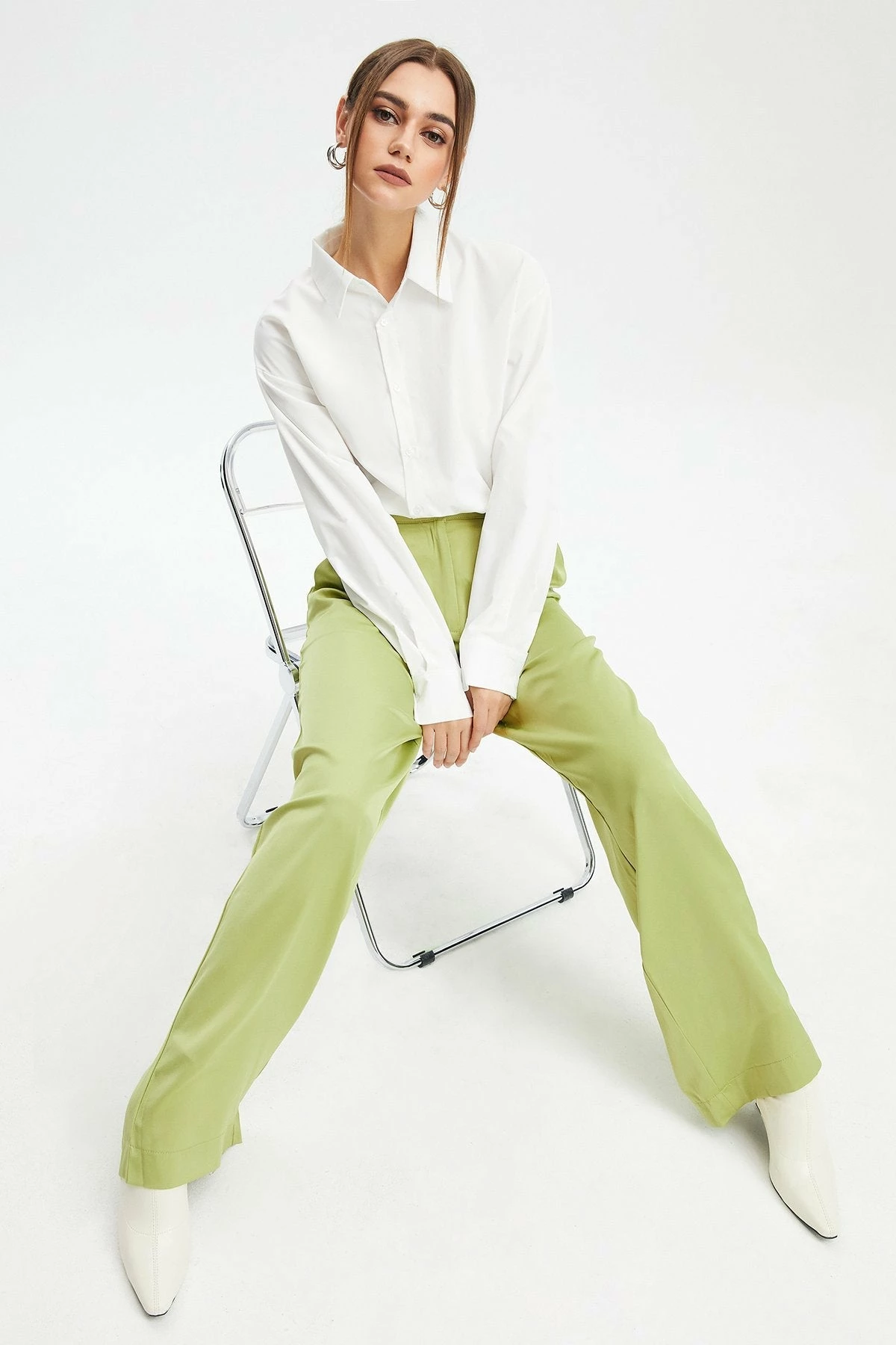 Solado Wide Leg Satin Casual Pants 8 Solado Wide Leg Satin Casual Pants - Image 6