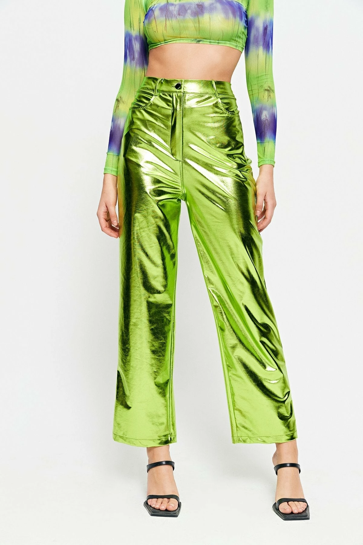 Solado High Waist Dual Pocket PU Leather Straight Pants 3 Solado High Waist Dual Pocket PU Leather Straight Pants