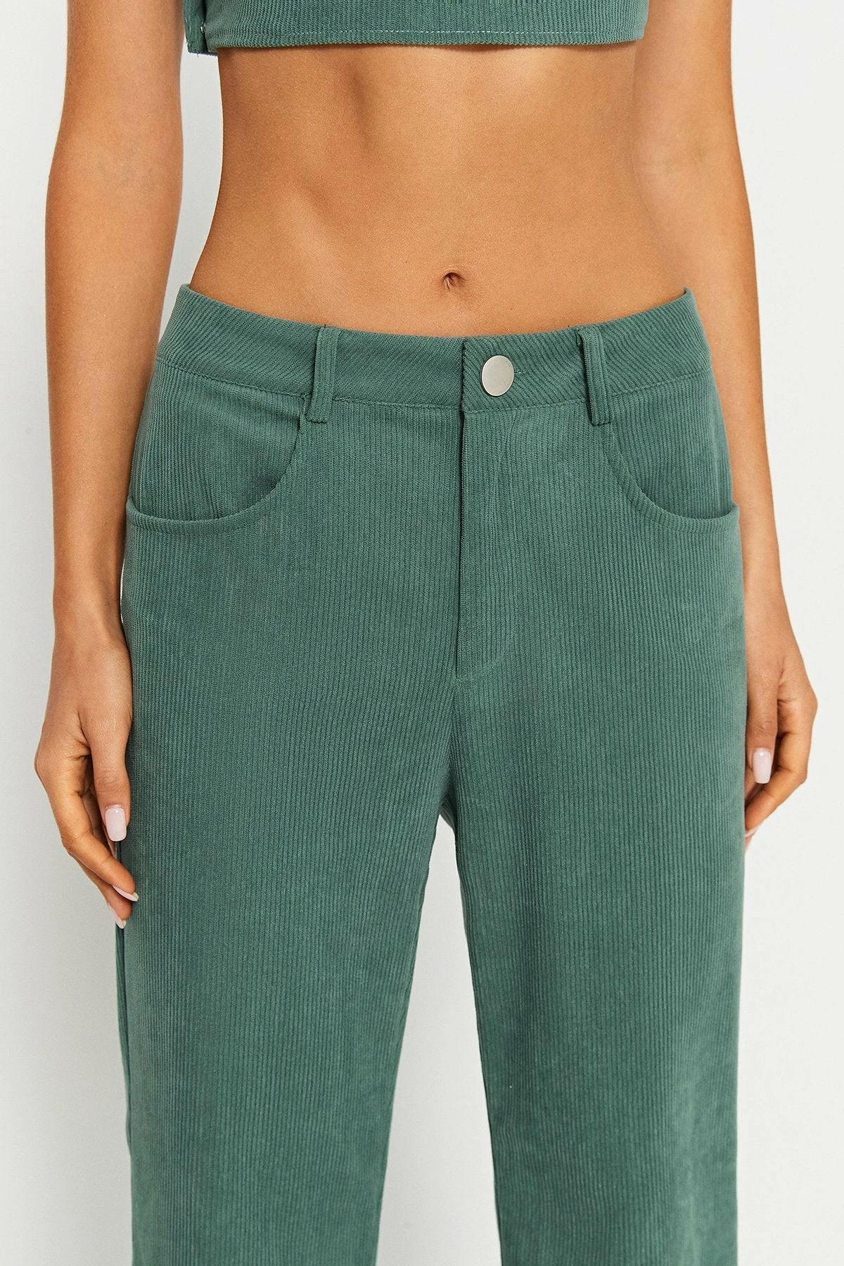 SOLADO Low Waist Dual Pocket Corduroy Straight Pants 7 SOLADO Low Waist Dual Pocket Corduroy Straight Pants - Image 5
