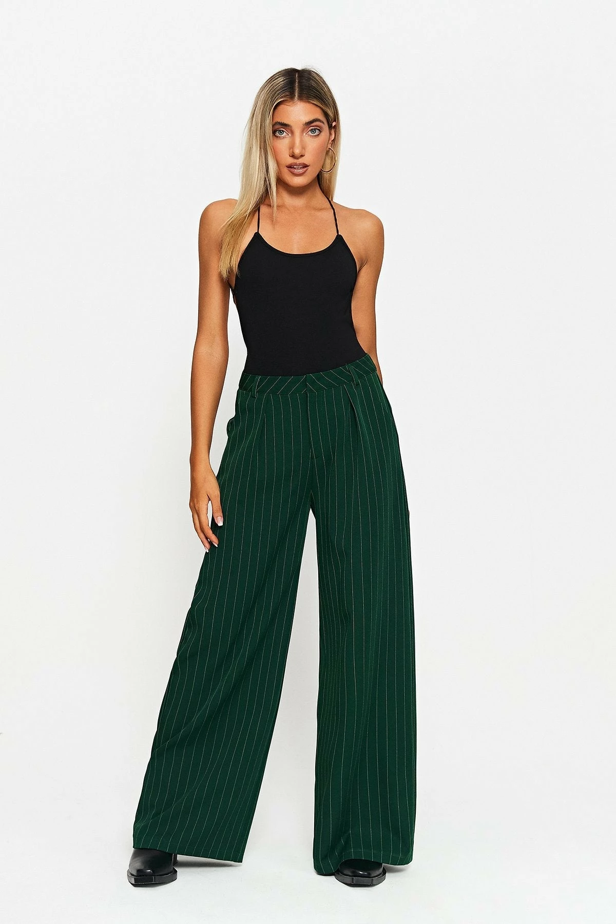 SOLADO Low Waist Striped Print Dual Pocket Wide Leg Pants 5 SOLADO Low Waist Striped Print Dual Pocket Wide Leg Pants - Image 3