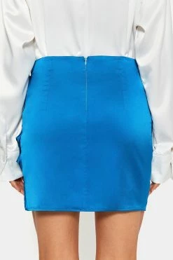 SOLADO Satin Rhinestone Buckled Decor Ruched Mini Skirt -solado Sales Store jpeg 7979c1b0 3a96 434b b34e 547509b5ac6f 1800x1800