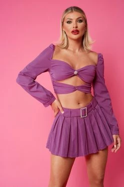 SOLADO Low Waist Pleated Mini Skirt With Rhinestone Decor Belt 11 SOLADO Low Waist Pleated Mini Skirt With Rhinestone Decor Belt -solado Sales Store jpeg 7d5b8d74 f0e4 4be8 8ed1 6f0bd9b1bdc8 1800x1800