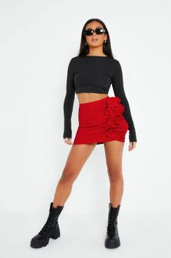 SOLADO Three-dimensional Applique Ruched Bodycon Mini Skirt -solado Sales Store jpeg 7e36cc51 0674 443d 8173 cf4d1934725d 1800x1800