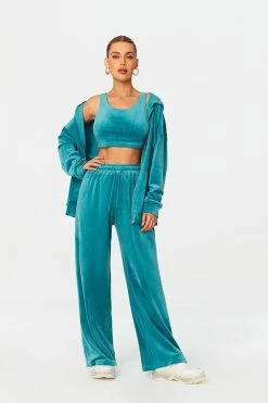 SOLADO High Waist Drawstring Draped Velvet Straight Pants -solado Sales Store jpeg 81acade5 230c 4b5c 9829 f2b22b06adaa 1800x1800