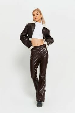 SOLADO Low Waist Dual Pocket PU Leather Flared Pants -solado Sales Store jpeg 859dab97 6003 4b6f 829c cd041d70742b 1800x1800