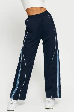 Solado High Waist Colorblock Trim Dual Pocket Cargo Pants