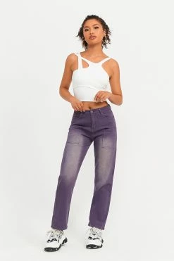 Solado High Waist Washed Pocket Patched Straight Leg Jeans -solado Sales Store jpeg 8b3692aa 16cc 4ab4 ba51 be5008db35f6 1800x1800