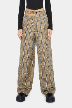 SOLADO Check Print Cut Out Pocket Patched Straight Pants -solado Sales Store jpeg 90595747 911c 40e7 b373 d203ecf13b41 1800x1800