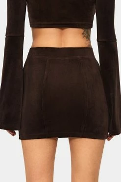 SOLADO Velvet High Waist Bodycon Solid Mini Skirt -solado Sales Store jpeg 9072dbee e1bf 494f 8d9a 96321b933202 1800x1800