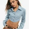 Solado Lapel Neck Curved Hem Denim Long Sleeve Top 2 Solado Lapel Neck Curved Hem Denim Long Sleeve Top -solado Sales Store jpeg 9108f9f0 b6ab 4194 a3b8 1e357c33c3d6 1800x1800
