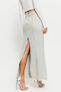 Solado Raw Hem Split Hem Mermaid Denim Maxi Skirt -solado Sales Store jpeg 94582f1c 93aa 4b05 b809 1811adf359b8 1800x1800