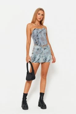 Solado High Waist Abstract Print Lace Up Demin Mini Skirt -solado Sales Store jpeg af75ef6f b4af 4e39 a3f3 637b6d376fc0 1800x1800