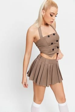 SOLADO Low Waist Solid Pleated Mini Skirt -solado Sales Store jpeg b7836ed1 b566 4f05 9555 e6ae89c811e7 1800x1800
