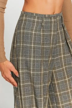 SOLADO High Waist Check Print Ruched Straight Pants -solado Sales Store jpeg be11f2f8 fed1 4a61 98ea 6fd4dd576a95 1800x1800