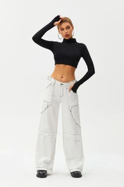 Solado Low Waist Top-stitching Chain Decor Wide Leg Jeans -solado Sales Store jpeg bf40009d a9cc 4467 afe9 7ff85f95ad7e 1800x1800