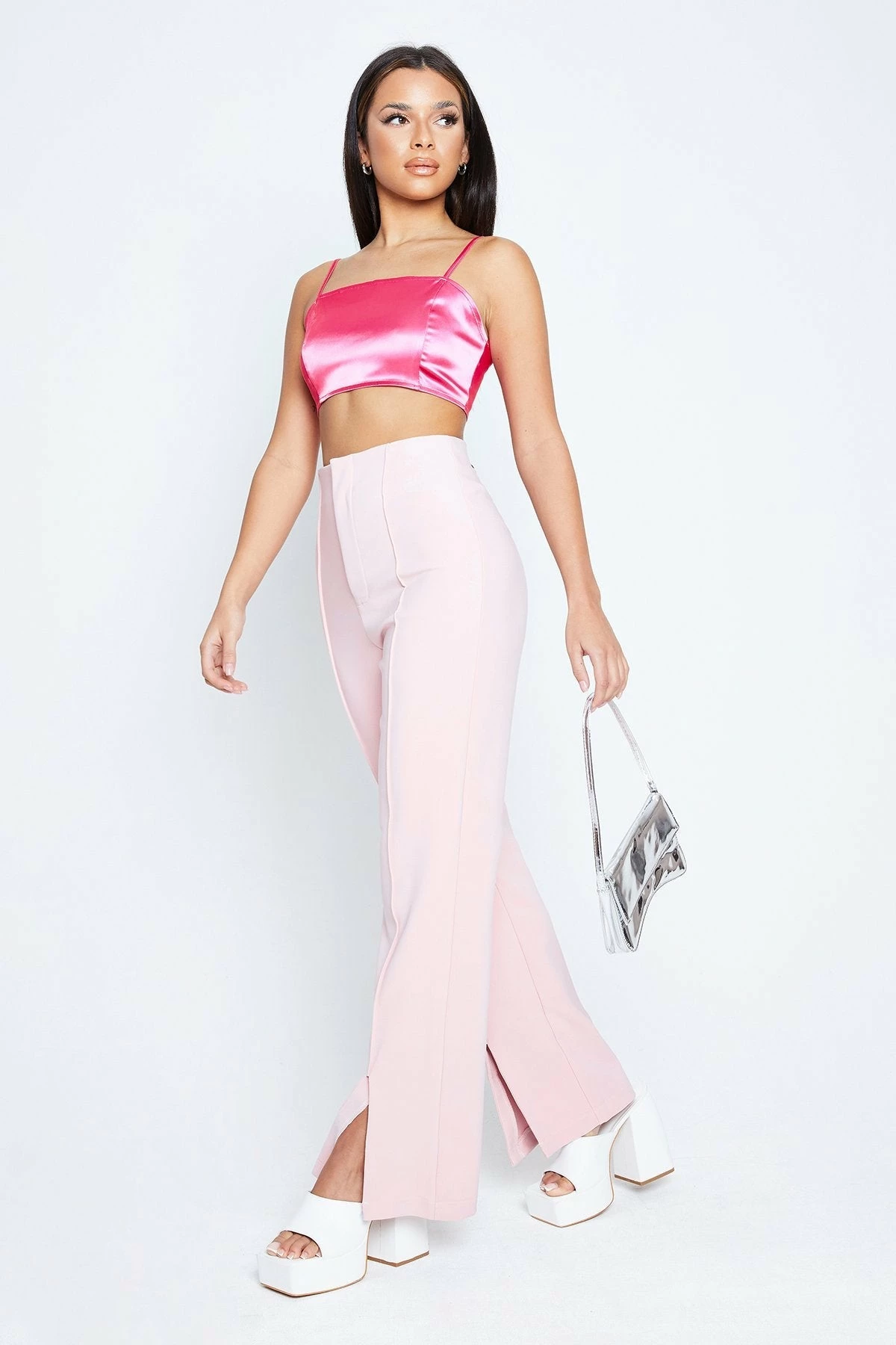 Solado High Waist Seam Detail Split Hem Straight Pants 6 Solado High Waist Seam Detail Split Hem Straight Pants - Image 4