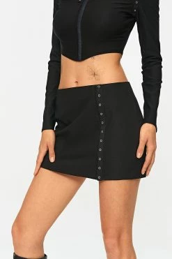 Alternative view of SOLADO Low Waist Clavus Decor Mini Skirt