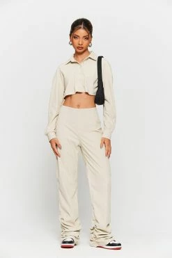 SOLADO Low Waist Ruched Hem Solid Straight Pants -solado Sales Store jpeg c14362a1 813f 49d9 ae72 99b9221f6420 1800x1800