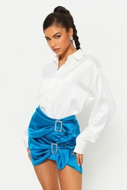 SOLADO Satin Rhinestone Buckled Decor Ruched Mini Skirt -solado Sales Store jpeg c15884a4 1acd 402b a29b 164e2139641e 1800x1800