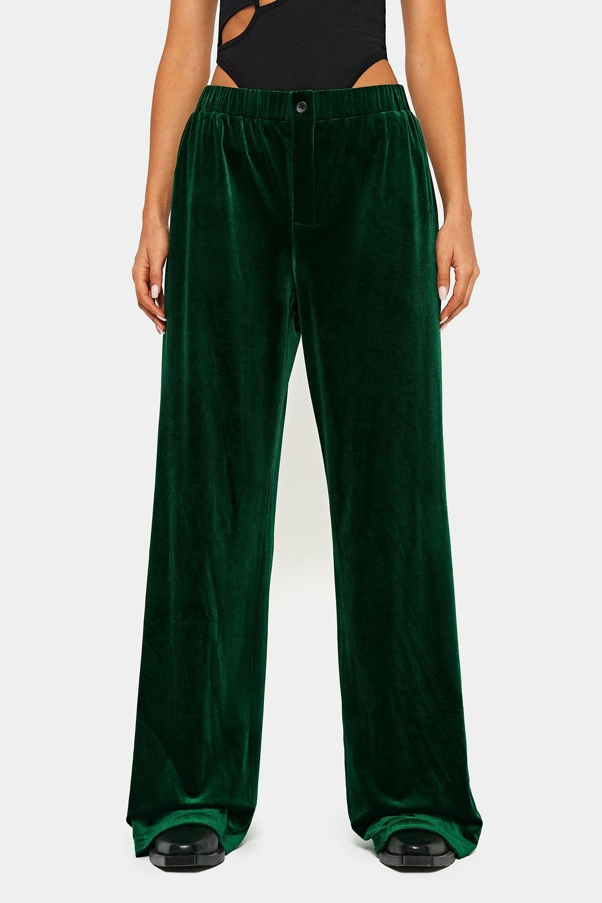 SOLADO Low Waist Dual Pocket Velvet Straight Pants 8 SOLADO Low Waist Dual Pocket Velvet Straight Pants - Image 6